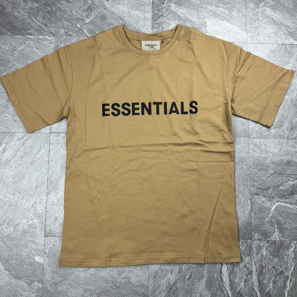 Essentials Beige Short Sleeve Tee